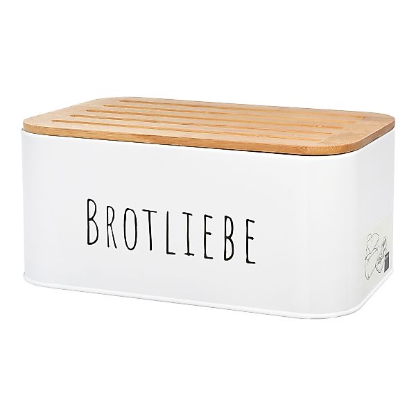 Brotkasten m. Schneidebrett ca.L3, weiss günstig online kaufen