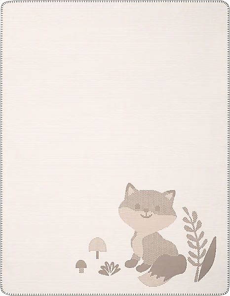Biederlack Babydecke »Babydecke Foxy«, 75 x 100, mit Zierstich günstig online kaufen
