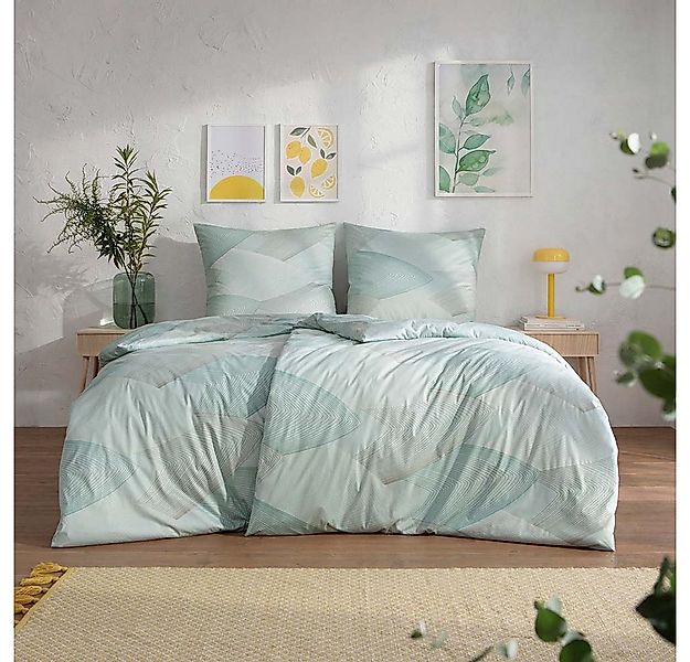 Estella Bettwäsche Estella Mako Jersey Bettwäsche 135x200 Phoenix mint Fäch günstig online kaufen