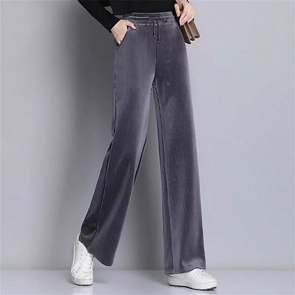 ZWY Loungepants Cordhose mit weitem Bein, übergroße Hose mit elastischem Bu günstig online kaufen
