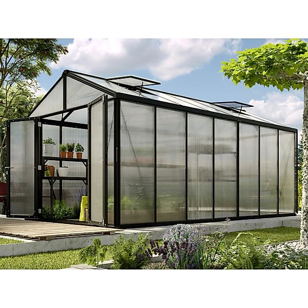 Vitavia Gewächshaus Zeus Comfort 13800 Schwarz 13,8 m² günstig online kaufen