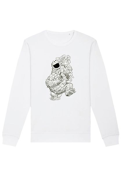 F4NT4STIC Sweatshirt "Sesamstraße Cookie Monster Pencil Drawing", Premium Q günstig online kaufen