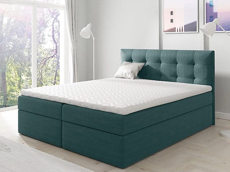 Beautysofa Boxspringbett TOPIQ mit Bettkasten (Bett günstig online kaufen