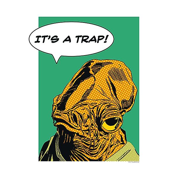 Komar Bild "Star Wars Classic Comic Quote Ackbar", Star Wars, (1 St.), Wand günstig online kaufen