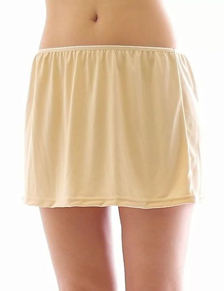 YESET Unterrock Mini Unterrock Gummibund Falten Rock Skirt Minirock Beige L günstig online kaufen