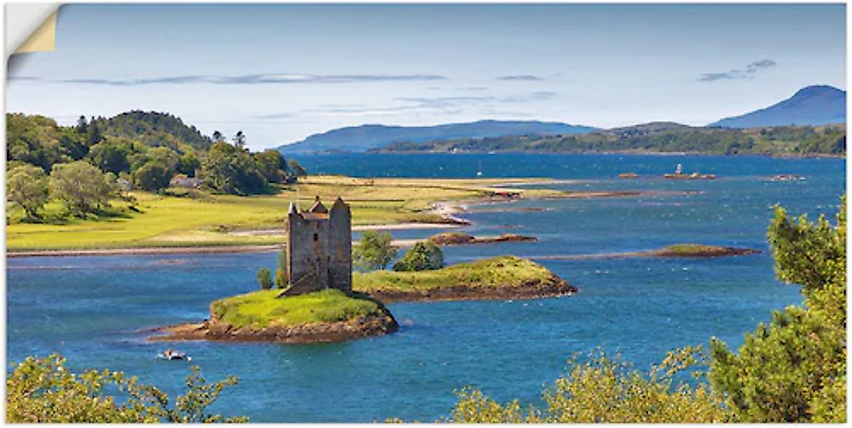 Artland Wandfolie »Castle Stalker am Loch Linnhe«, Gebäude, (1 St.), selbst günstig online kaufen