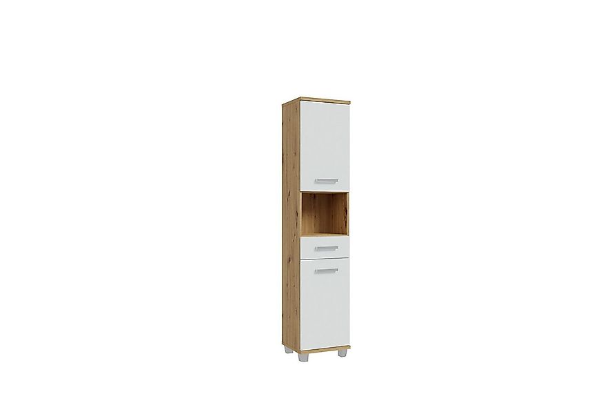 freiraum Seitenschrank Veris in Artisan Eiche/ Secret Grey - 40,2x186,8x34, günstig online kaufen