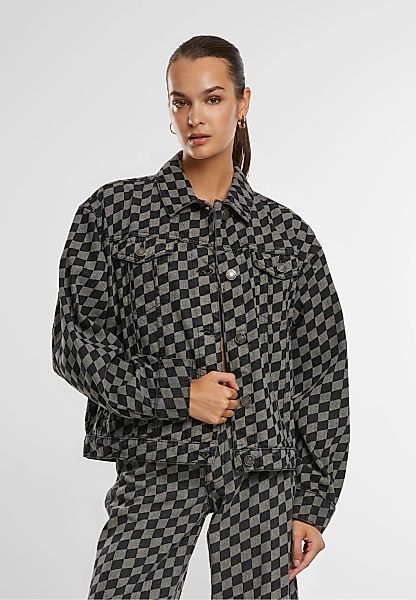 URBAN CLASSICS Jeansjacke "Urban Classics Ladies 80‘s Oversized Laser Print günstig online kaufen