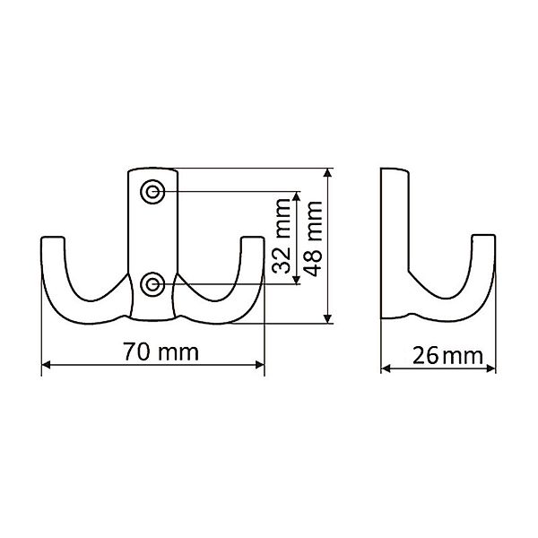 SO-TECH® Garderobenhaken Kleiderhaken JULIE BA 32 mm mit verschiedene Oberf günstig online kaufen