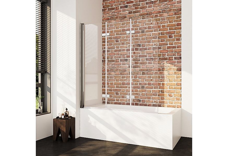 Boromal Badewannenaufsatz Duschwand für Badewanne 3 teilig Badewannenfaltwa günstig online kaufen