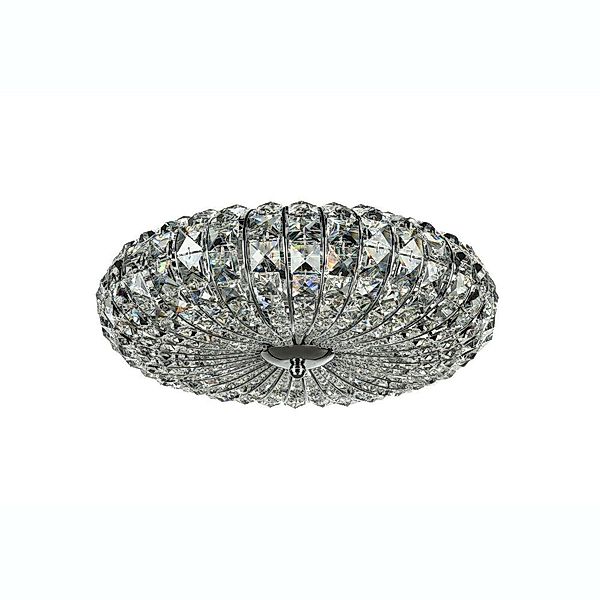 Deckenleuchte Broche mit Kristallen, Ø 40 cm günstig online kaufen