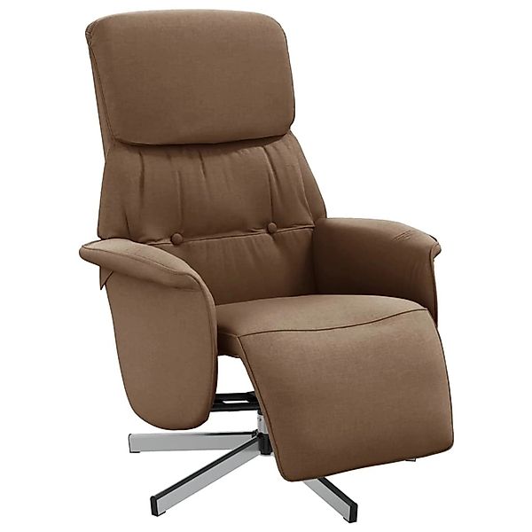 vidaXL Relaxsessel mit Fußteil Braun Stoff 356660 günstig online kaufen