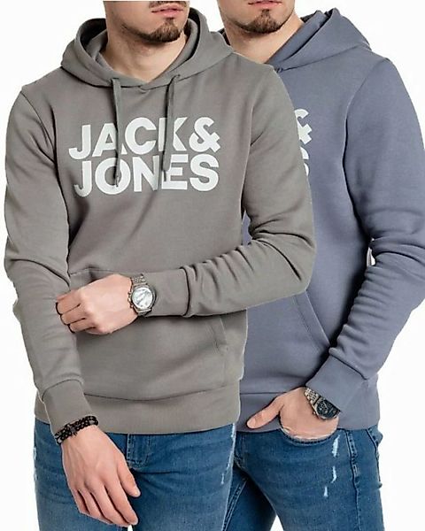 Jack & Jones Kapuzenpullover stilvolle Hoodies mit Logoprint (Spar Set, Dop günstig online kaufen