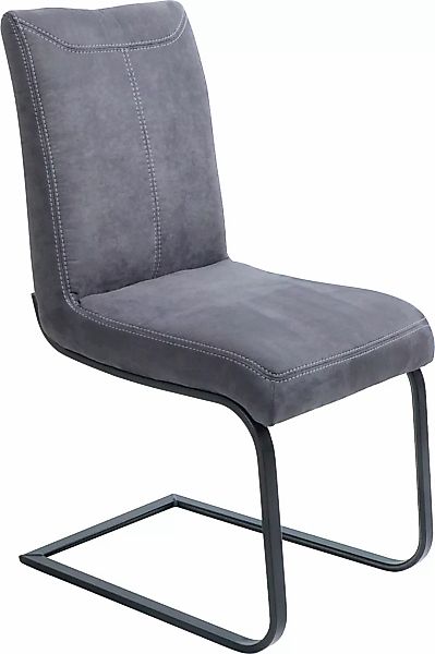 K+W Komfort & Wohnen Freischwinger "Floyd", Microfaser 520, Kontrastnaht, F günstig online kaufen