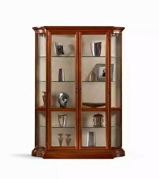 JVmoebel Vitrine Braun Vitrine Glas Wohnzimmer Holz Anrichte Luxus Möbel Ne günstig online kaufen