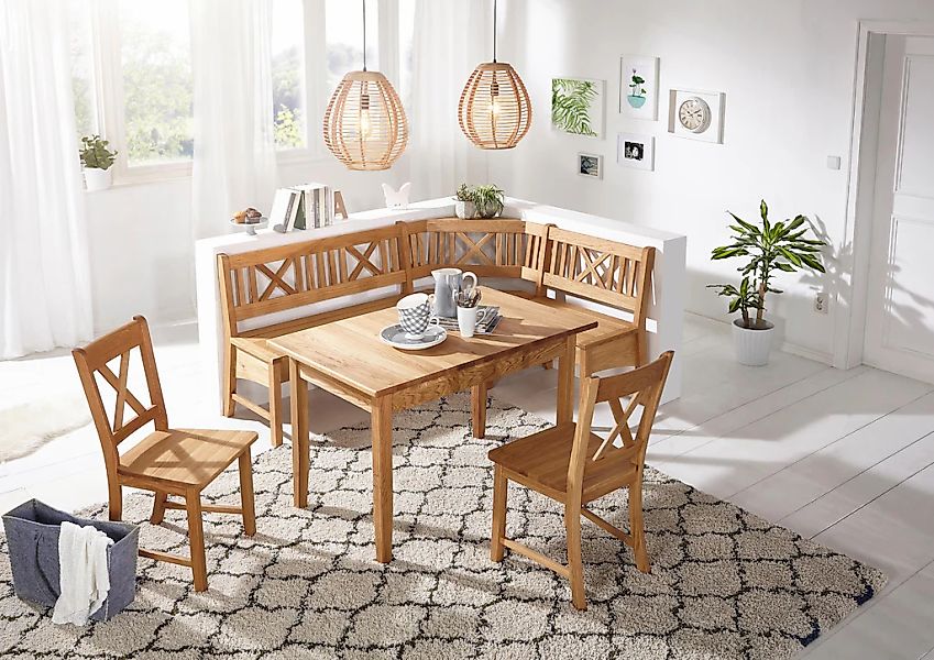 massivline&more Eckbankgruppe "Königsee" Set, 4 Stk. tlg. Eckbank ist umste günstig online kaufen