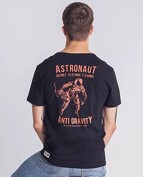 Herren T-shirt Astronaut Fitness Anti Gravity Schwarz günstig online kaufen