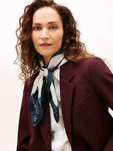 Tommy Hilfiger Seidentuch "TH FLAG FLORAL SILK LARGE SQUARE" günstig online kaufen