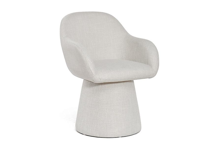 Duhome Esszimmerstuhl (7186A1), 360-Grad-Drehstuhl aus Leinen, Kegeldesign günstig online kaufen