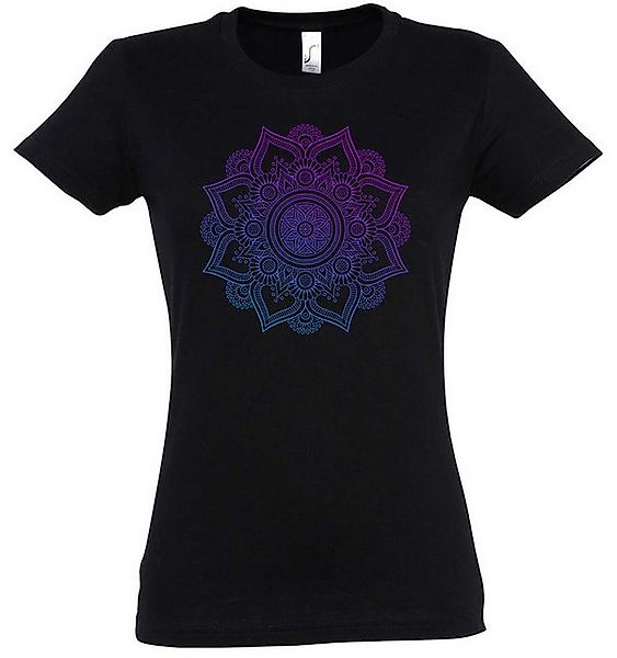Urban Backwoods Print-Shirt Mandala XI Damen T-Shirt Sports Yoga Lehrer Tea günstig online kaufen