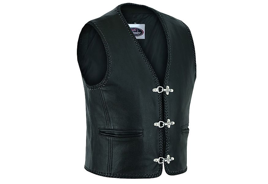 PROANTI Motorradweste Rocker Lederweste mit Schnallen – Biker Kutte Chopper günstig online kaufen
