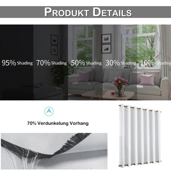 Qelus Gardine Outdoor Vorhang Sichtschutz,Wetterfest Blickdicht günstig online kaufen