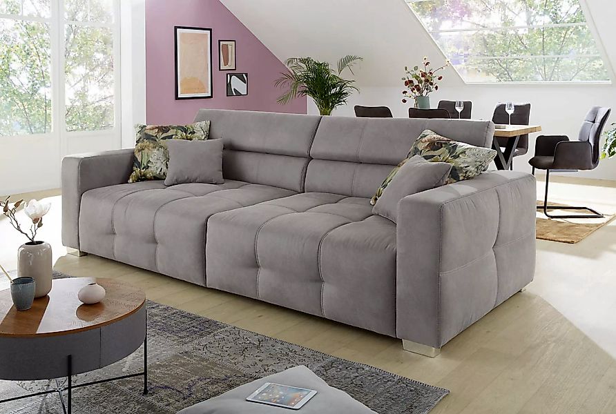 Jockenhöfer Gruppe Big-Sofa Trento, mit verstellbaren Kopfstützen und 4 Kis günstig online kaufen