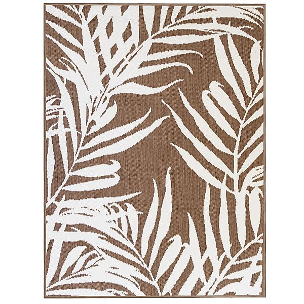 Primaflor In- und Outdoorteppich Reverso Palm Tree Braun 160x220cm günstig online kaufen