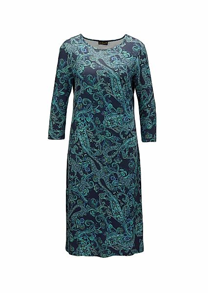 GOLDNER Jerseykleid "Kurzgröße Elastisches Jerseykleid mit Druck" Farbbrill günstig online kaufen
