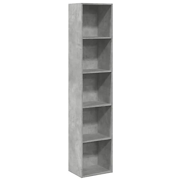 vidaXL Bücherregal Betongrau 40x30x189 cm Holzwerkstoff 857888 günstig online kaufen