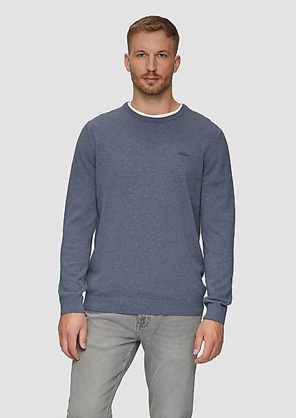 s.Oliver Strickpullover mit Logostickerei günstig online kaufen