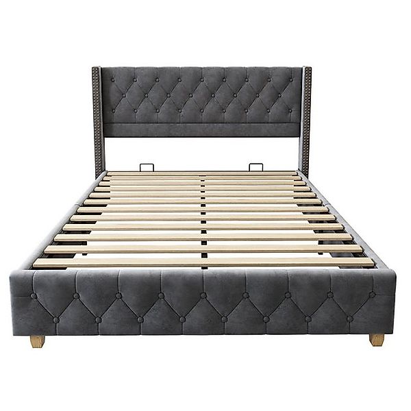 SOFTWEARY Polsterbett (Doppelbett mit Kopfteil und günstig online kaufen