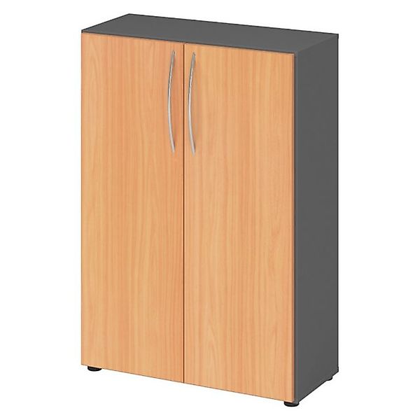 bümö Aktenschrank basic Aktenschrank Dekor: Graphit/Buche günstig online kaufen