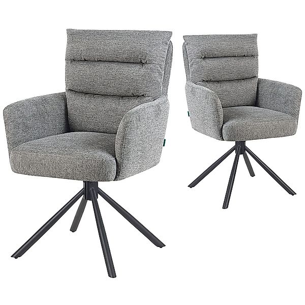 DUBI Möbel Polsterstuhl Mika-Jana 2er-Set, Federkern, günstig online kaufen