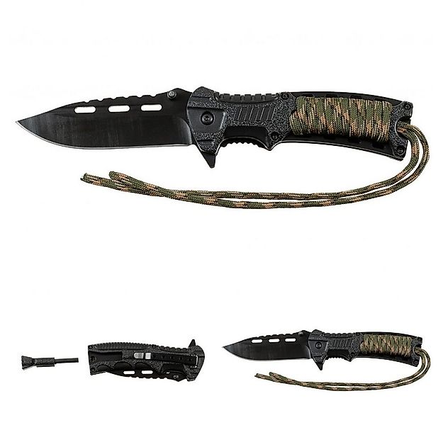 FoxOutdoor Taschenmesser Klappmesser, Einhand, Camorope, mit Feuerstarter, günstig online kaufen