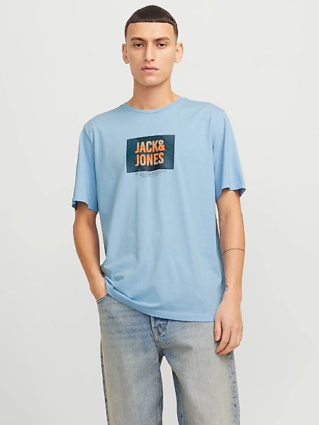 Jack & Jones Print-Shirt "JJHUDSON – Print-Shirt mit Rundhals und Loose Fit günstig online kaufen