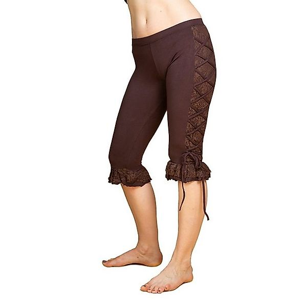 PANASIAM Leggings Goa Leggings ‘Sati‘ mit Schnüroptik und Spitzenrüschen 10 günstig online kaufen