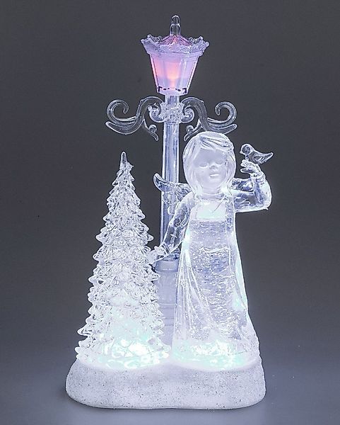 formano Dekofigur Winterzeit Acryl, Farbe: Transparent, Motiv: Engel günstig online kaufen