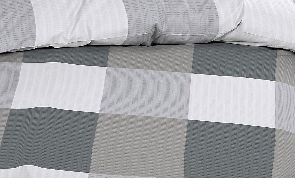 Casa Colori Bettwäsche Seersucker 135x200 Reißverschluss günstig online kaufen