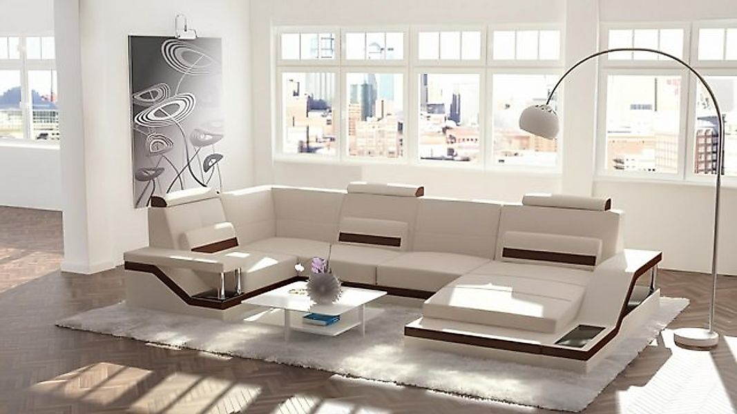 JVmoebel Ecksofa Wohnlandschaft Sofa + USB Polster Ecke Ecksofa Garnitur Te günstig online kaufen