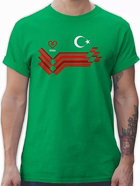 Shirtracer T-Shirt Türkiye Fanartikel EM, Türkei Wappen 2024 Fussball EM Fa günstig online kaufen