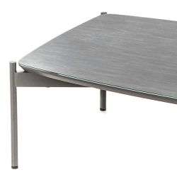 Designercouchtisch in Blaugrau und Dunkelgrau Glas beschichtet günstig online kaufen