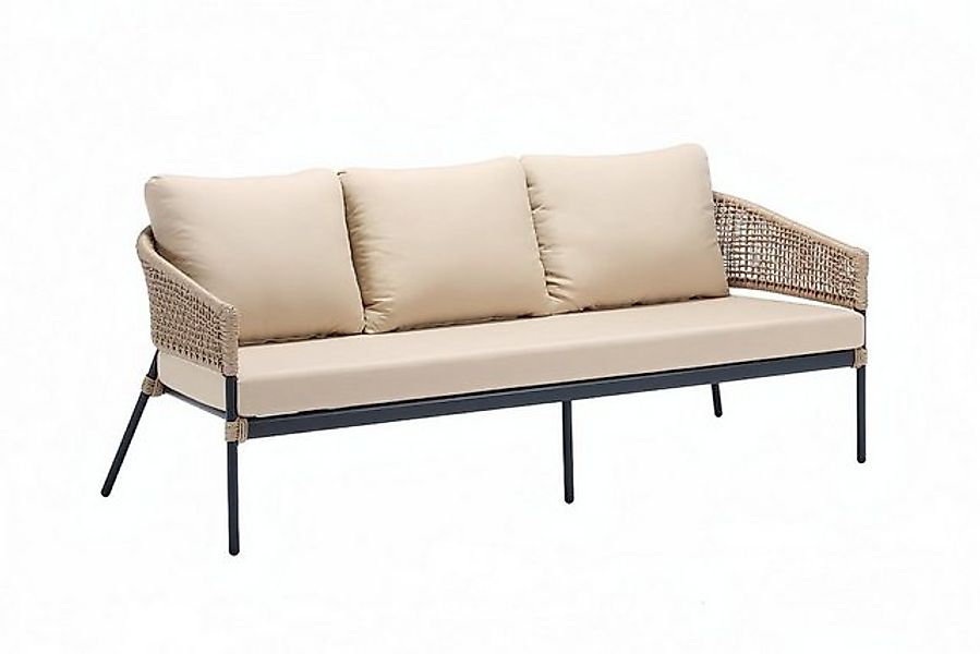 JVmoebel Sofa Sofa 3 Sitzer Beige Sofas Luxus Dreisitzer Modern Design Terr günstig online kaufen