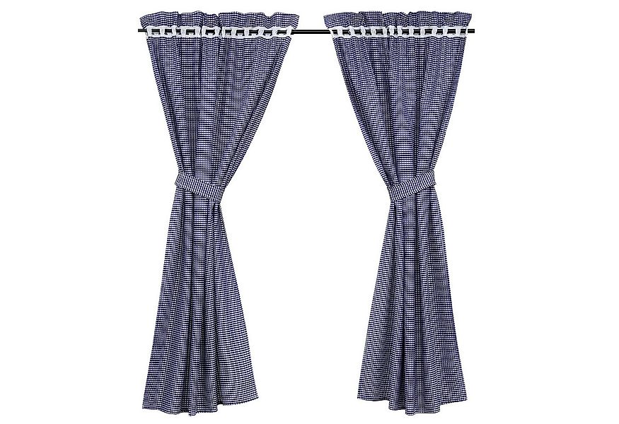 Joyswahl Vorhang (2 St), Stangendurchzug, blickdicht, 4-TLG. Set Karo-Muste günstig online kaufen