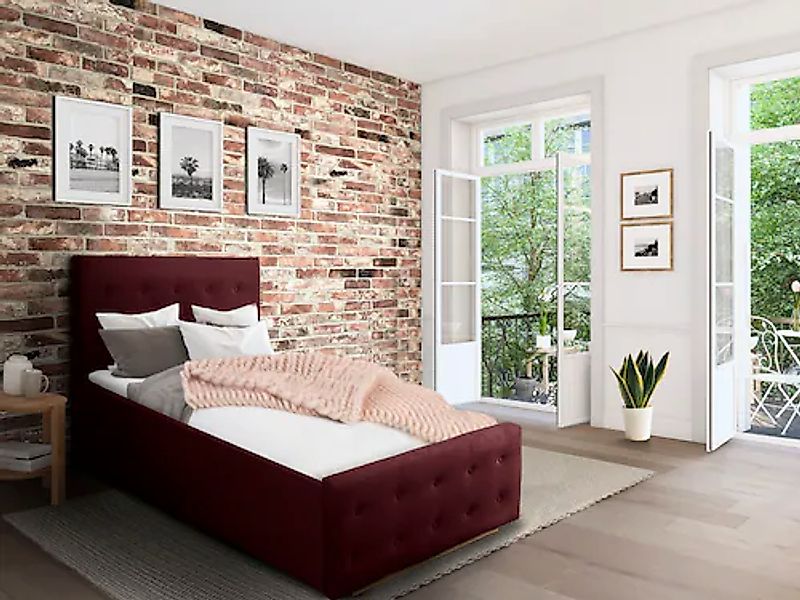 Home affaire Polsterbett "Vaine" in 5 Breiten, auch in Länge 220 cm, incl. günstig online kaufen
