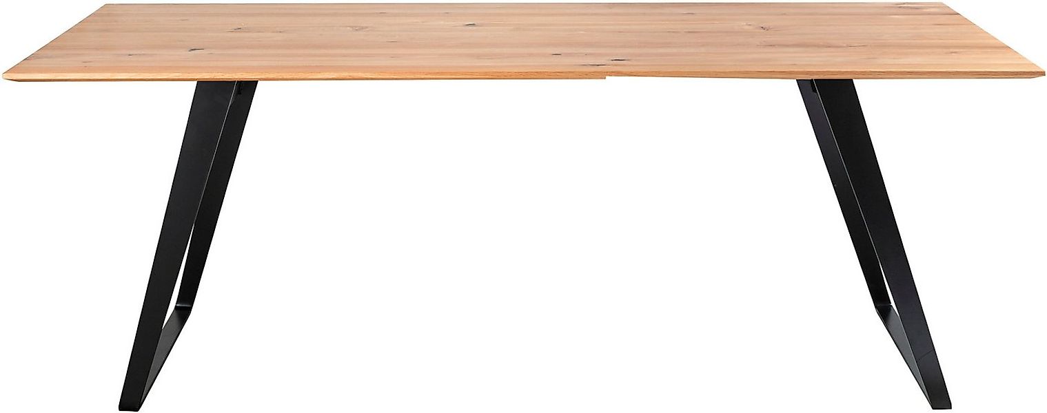 Musterring Esstisch Tavia, Bügelgestell in 3 Farben, Platte Charakter-Eiche günstig online kaufen