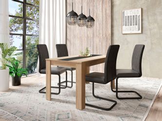 byLIVING Esstisch "Nori" Breite 120, 140 oder 160 cm, Mittelplatte wendbar günstig online kaufen