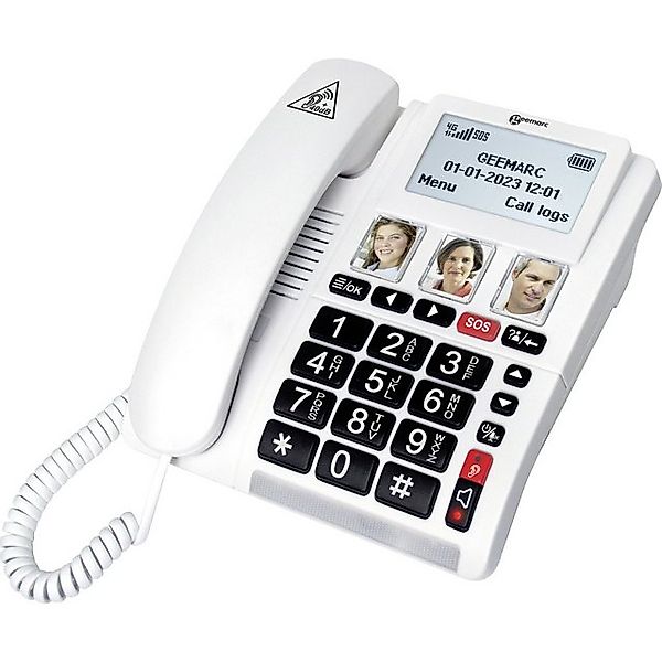 Geemarc Geemarc CL9000 Schnurloses Seniorentelefon Foto-Tasten, Freispreche günstig online kaufen