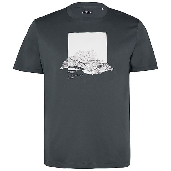 s.Oliver Rundhalsshirt s.Oliver XXL T-Shirt dunkelgrau günstig online kaufen