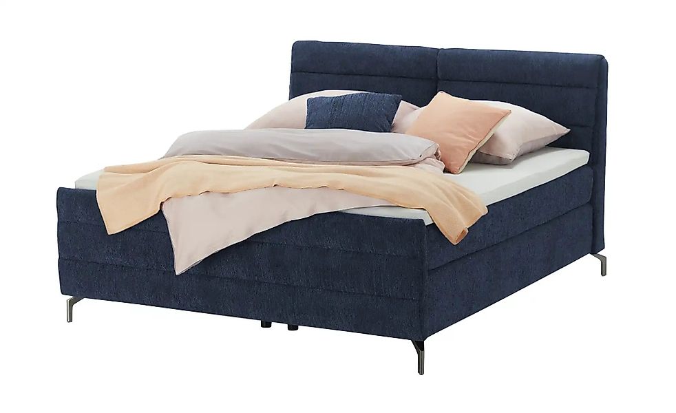 pop Boxspringbett  Maranello ¦ blau ¦ Maße (cm): B: 148 H: 116 Betten > Kom günstig online kaufen